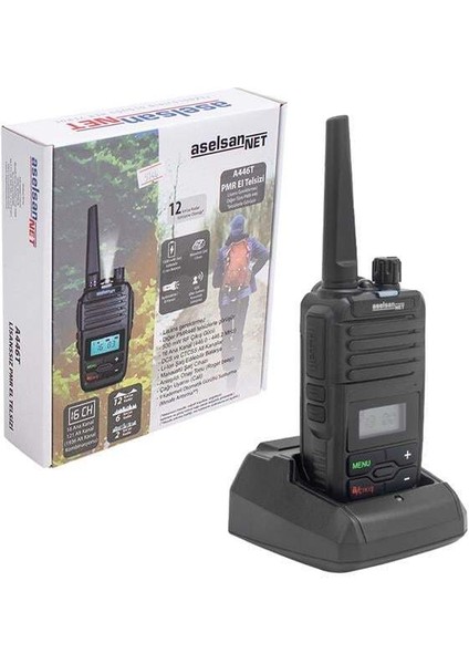 Aselsan A446T 16 Kanal 12 Km Menzil Ekranlı Tekli Set El Telsizi modelleri