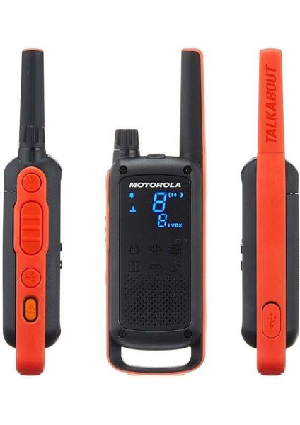 Motorola TLKR-T82 10 Km Siyah Pmr El Telsizi 2'li Paket