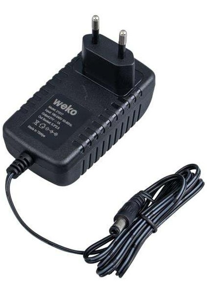 Weko 21 Volt - 1 Amper 5.5*2.5 Uçlu Priz Tipi Adaptör modelleri