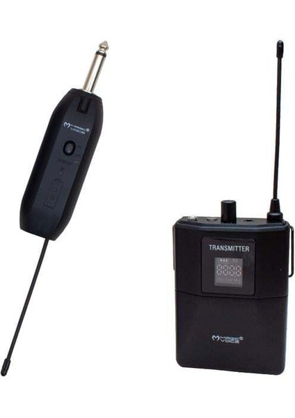 Magicvoice MV-19599 Uhf Kablosuz Enstrüman Uyumlu Jack Girişli Ikili Mikrofon Set