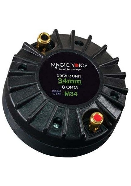 Magicvoice M-34 8 Ohm 34 mm 40 Watt Driver Unit modelleri