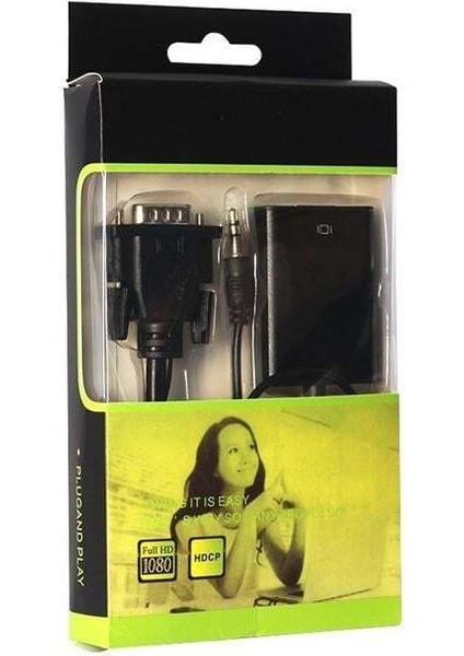 Powermaster PM-18637 VGA To HDMI Dönüştürücü Kablo fiyatları