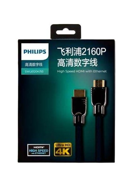 1 Metre 4K 60 Hz V2.1 HDMI Görüntü Kablosu SWL6120K/93 modelleri