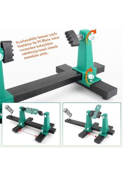 Powermaster PM-26594 Ayarlanabilir Pcb Levha Board Tutucu Havya Tamir Standı fiyatları