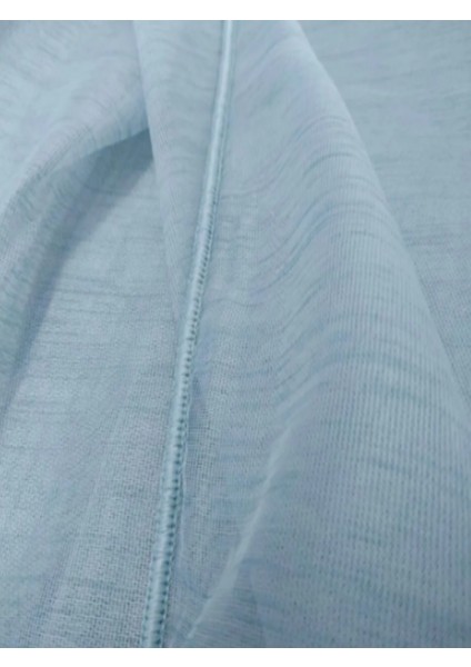 Çocuk Odası Dökümlü Düz Tül Perde - Açık Mavi - Pileli Dikim 1x2,5 Pile - MV565 fırsatları