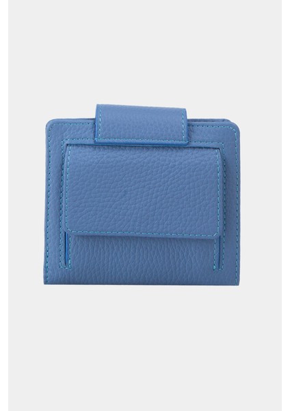 Hakiki Deri Kadın Cüzdan Buz Mavi 2818