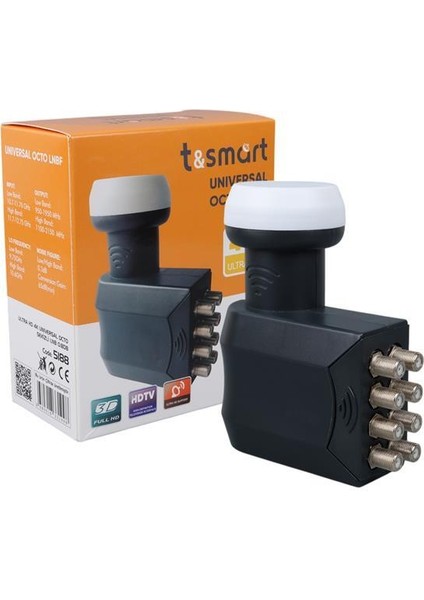 T&Smart 0.8dB Ultra HD 4K Universal Sekizli Lnb fırsatları