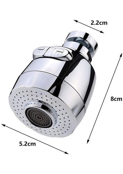Sunup SN-27114 2 Kademeli Tasarruflu Musluk Başlığı 360 Derece