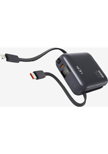 PD22 Hızlı Şarj 22.5W Dahili Kablolu 10.000 Mah Powerbank