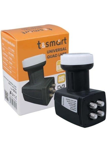 T&Smart 0.1dB Ultra HD 4K Universal Dört Çıkışlı Lnb fırsatları
