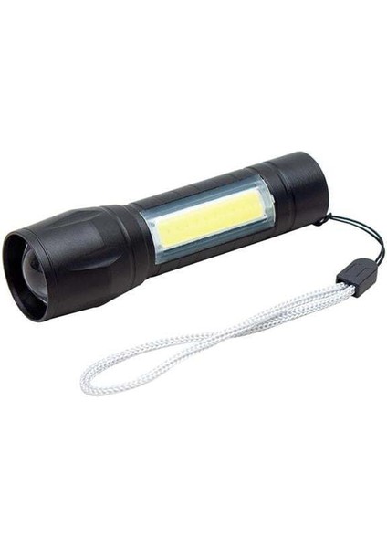 Powermaster PM-4525 Metal Flashlight Power Ledli Şarjlı El Feneri