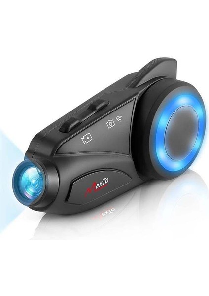 Powermaster Maxto M3 Kameralı Motosiklet Bluetooth Intercom Kulaklık