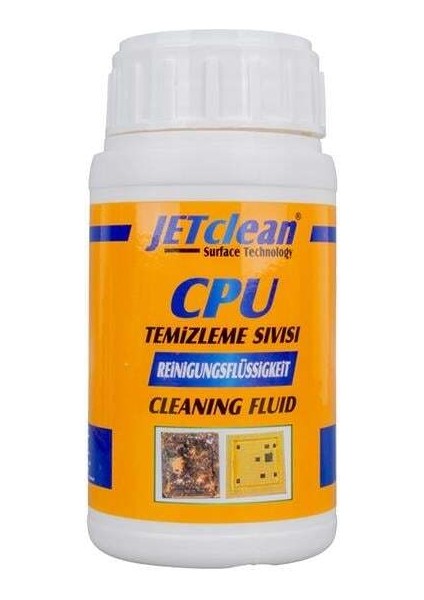 Jetclean CPU-250 Cpu Entegre Temizleme Sıvısı 250 ml - Bilgisayar ve Elektronik Parça Temizleyici