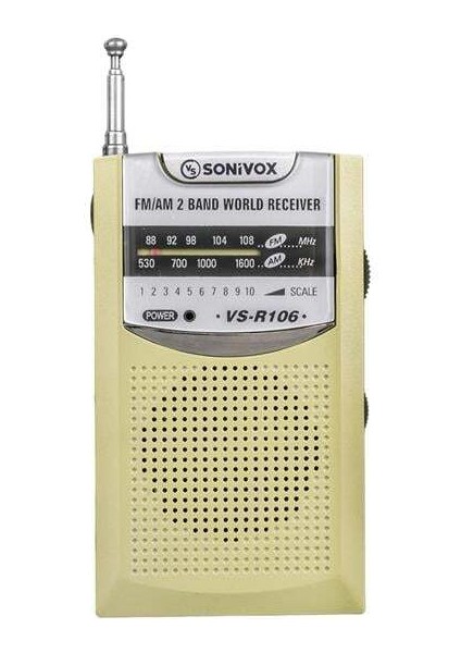 VS-R106 Analog Radyo Gold Renk