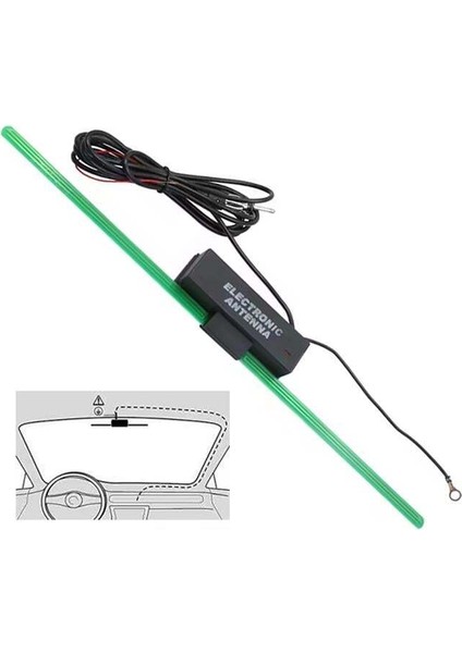 Powermaster PM-2291 Üniversal Elektronik Cam Oto Anteni fiyatları