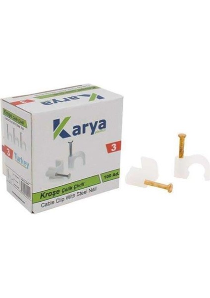 Kroşe 3 Numara Çelik Çivili 100'LÜ Paket