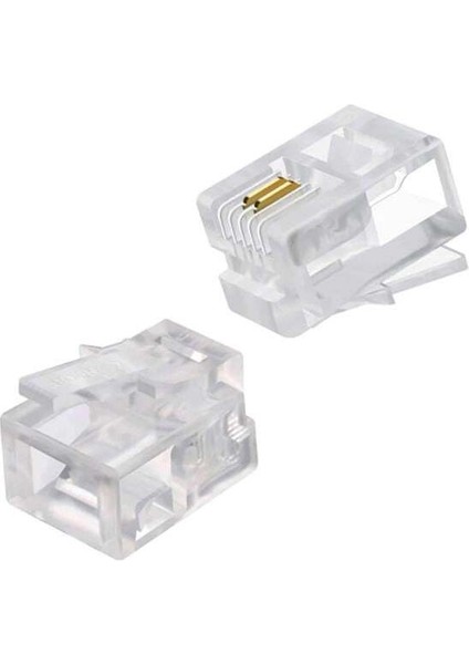 Powermaster RJ11 Telefon Soketi 6p/2c (100 Adet)