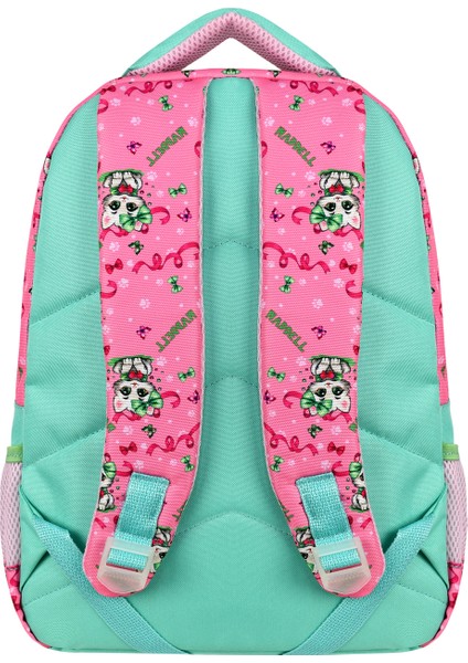 Waddell lisanslı Pembe Kedi Desenli Ilkokul Sırt Çantası,beslenme Çantası ve 2 Cepli Kalemlik fırsatları