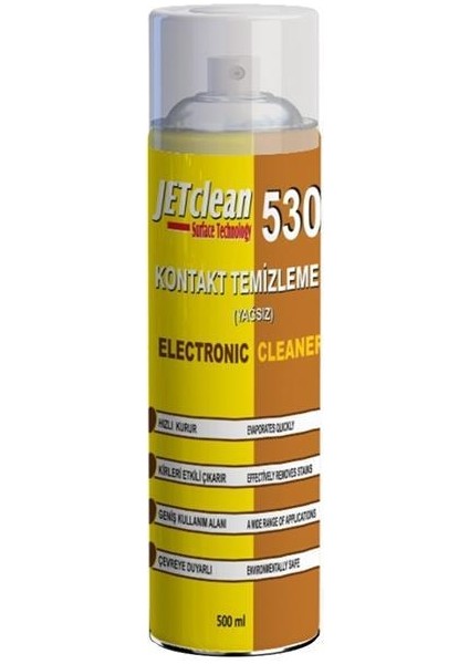 Jetclean 530 500 ml Kontak Yağsız Sprey