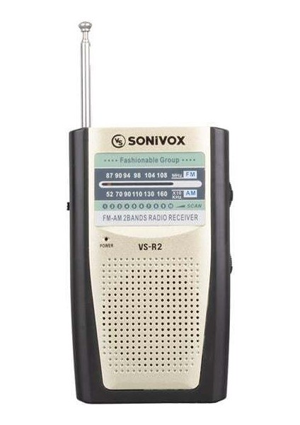 Vs-R2 Analog Radyo Krem Renk