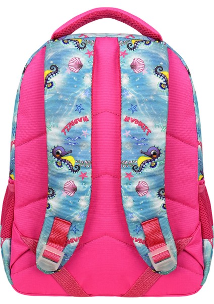 Waddell Deniz Kızı Desenli Ilkokul Sırt Çantası,beslenme Çantası ve 2 Cepli Kalemlik,ilköğretim Seti indirimleri