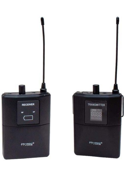 Magicvoice MV-19602 Uhf Kablosuz Kamera Uyumlu Bluetooth Ikili Mikrofon Set