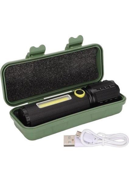 Powermaster Jf-72 Power Led, Cob LED Zoomlu Flash Özellikli Şarjlı Metal Kasa Profesyonel El Feneri modelleri