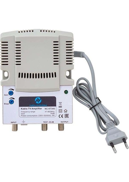 Novacom NC-KT340 47-862 Mhz 34 dB Kablo TV Amplifier Hat Yükseltici fiyatları