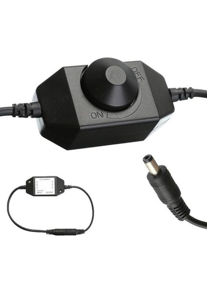 Powermaster DC12V-DC24V 2A Tek Renkli Şerit LED Dimmer Işık Şiddeti Kontrolü