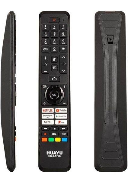 Rm-L1796 Netflix-Youtube-Prime Video-Google Play- Menu-Tv3 Play Tuşlu Vestel Universal Lcd Led Tv Kumanda