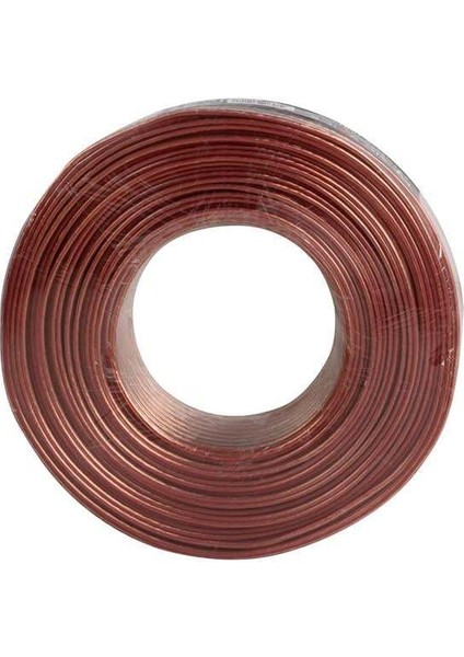 2x1,0 mm Şeffaf 100 Metre Hoparlör Ses Sistemi Kablosu Mert Kablo fiyatları