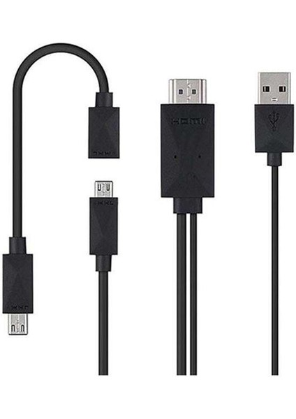 Powermaster Micro USB S2-S3-S4 Uyumlu HDMI Çevirici Kablo