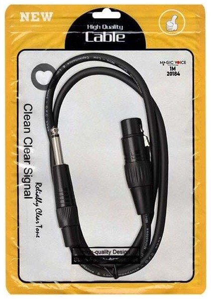LD379 XLR Canon Dişi - 6.3 Mm Mono Erkek 1 Metre Kablo fiyatları