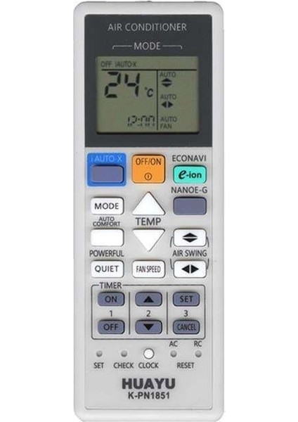 Huayu K-PN1851 Universal Ac Panasonic Klima Kumandası