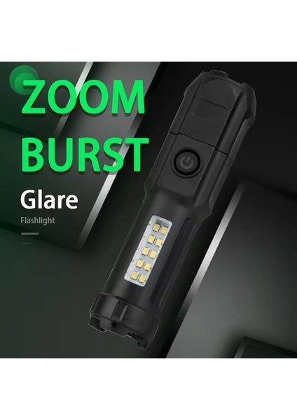 Powermaster 109-B Zoomlu Flash Özellikli Smd ve Power Led’li Şarjlı Plastik Kasa El Feneri (Powerbank Özellikli) modelleri