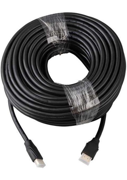 G-507K Plastik Düz Siyah 25 Metre Gold Poşetli HDMI Kablo fiyatları