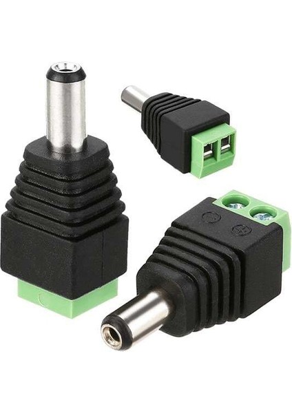 Powermaster 5.5x2.1 mm Power Erkek Konnektör