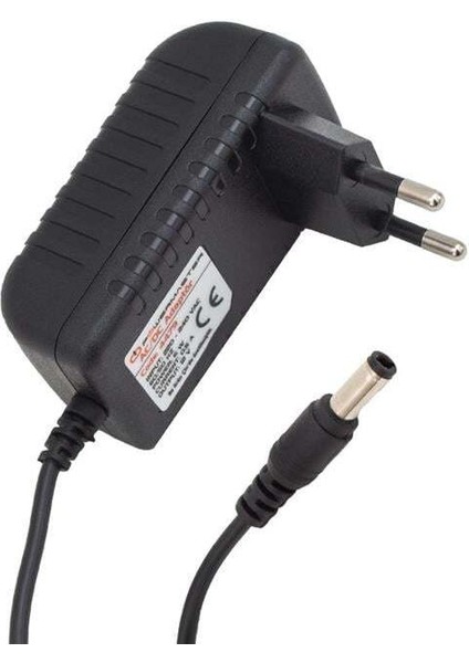 Powermaster PM-4479 12 Volt - 0.5 Amper 5.5*2.5 mm Uçlu Plastik Kasa Priz Tipi Adaptör