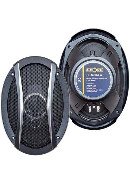 Leone HR-6935TW 1250 Watt 6 x 9 Kapaklı Çiftli Takım Oval Hoparlör fiyatları