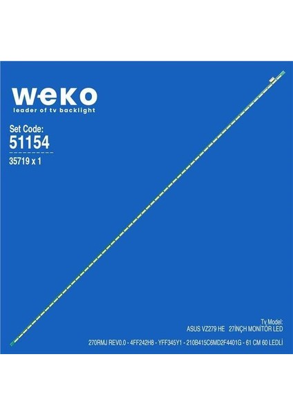 Asus VZ279 He 27 Inç Monitör Ledi