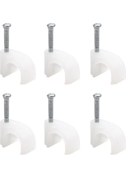 Kroşe 1 Numara Çelik Çivili 4 mm (Kordon Kabloları Için) 100'LÜ Poşet Powermaster