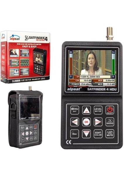 Alpsat Satfinder 4 Hd Ultra 3.5'' LCD Ekranlı Uydu Yön Bulucu (AS04-HDU)