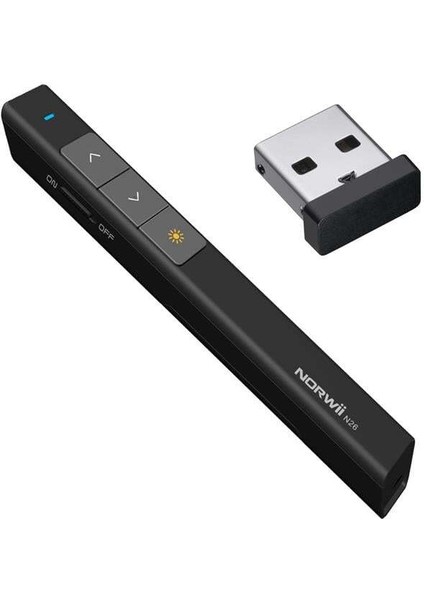 N26 2.4Ghz USB Kablosuz Profesyonel Sunum Kumandası (100M Kırmızı Lazer Menzil)