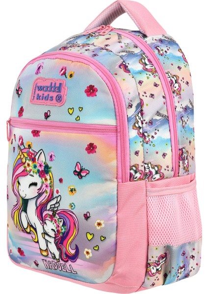 Waddell Lisanslı Unicorn Desenli Ilkokul Sırt Çantası,beslenme Çantası ve Kalemlik,okul Çantası Set fırsatları