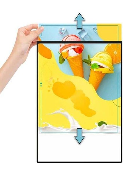 Powermaster PM-21756 Ledli A2 Değiştirilebilir Reklam Poster Çerçevesi (Tabela) fiyatları