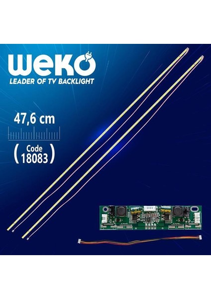 43'' Inch 51 Ledli 47 cm Universal Tv E-Led Takımı