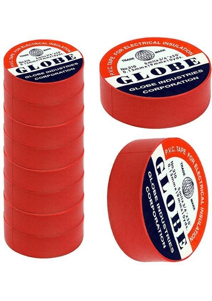 0.13MMX19MM Izole Bant 10'lu Kırmızı