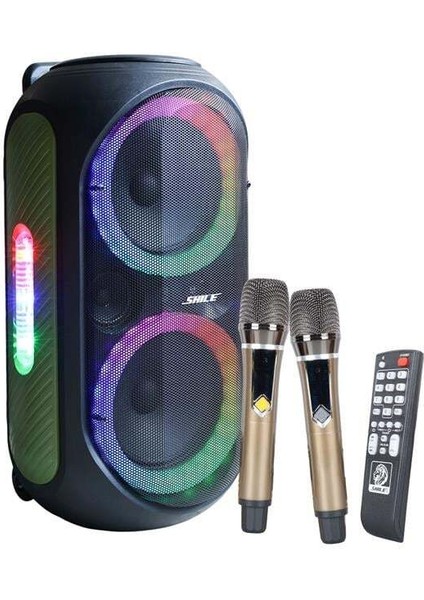 Shile SL-2012 El Mikrofonlu Kumandalı Usb, Sd ve Bluetooth Taşınabilir Hoparlör