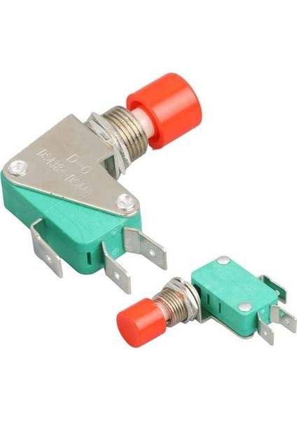 IC-176E / DS-438 Micro Switch Kırmızı Butonlu Ø12MM