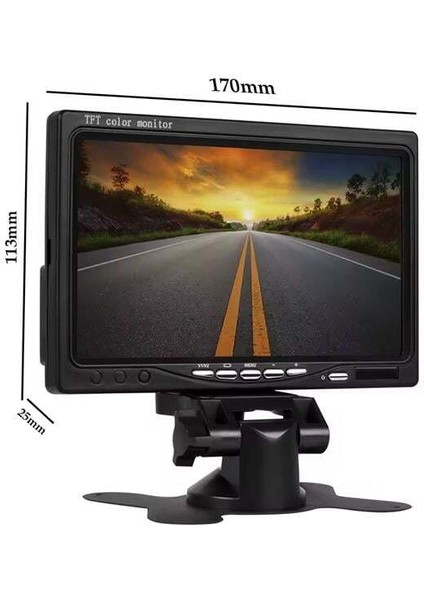 Powermaster PM-15487 7" Tft LCD Dijital Monitör 2 Kanal Geri Görüş Kamerası Tetiklemeli 800X480P indirimleri